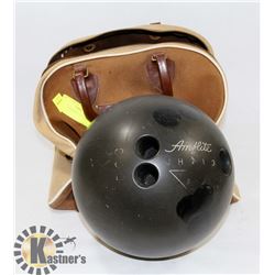 BLACK 10 PIN BOWLING BALL