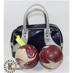 LOT OF 2- 5 PIN BOWLING BALLS