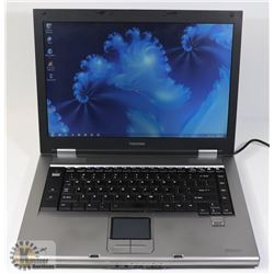 TOSHIBA TECRA WIN 7 PRO LAPTOP WITH AC ADAPTER