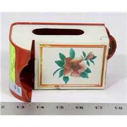 ANTIQUE WALL MOUNT MATCH HOLDER.