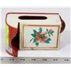 Image 1 : ANTIQUE WALL MOUNT MATCH HOLDER.