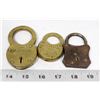 Image 1 : LOT OF 3 ANTIQUE PADLOCKS