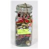 Image 1 : VINTAGE MASON JAR WITH BUTTONS.