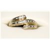 Image 1 : 2 TONE 10K YELLOW GOLD DIAMOND RING SIZE 7.