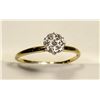 Image 1 : 10KT YELLOW GOLD DIAMOND ESTATE RING SIZE 6.5.