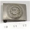 Image 1 : REPLICA NAZI SS SKULL HEAD TOTENKOPF BELT BUCKLE