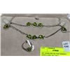 Image 1 : 5PC STERLING SILVER PERIDOT JEWELLERY SET INCL
