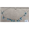 Image 1 : 10KT WHITE GOLD TOPAZ NECKLACE