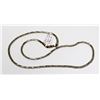 Image 1 : 17.5" STERLING SILVER CHAIN.