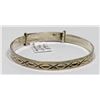 Image 1 : STERLING SILVER WITH X-DESIGN ADJUSTABLE SMALL
