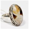 Image 1 : STERLING SILVER PEANUT WOOD RING SIZE 7.