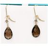 Image 1 : ESTATE 14K GOLD EARRINGS.