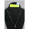 Image 1 : ESTATE 14K WHITE GOLD CHAIN WITH GOLD & PEARL