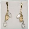 Image 1 : SWAROVSKI CRYSTAL DROP EARRINGS.