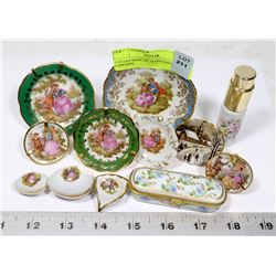 COLLECTION OF 12 PIECES OF LIMOGES