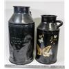 Image 1 : TWO ANTIQUE CREAM CANS.