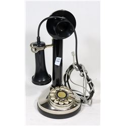 BONNY & CLYDE CANDLESTICK PHONE, GLOSS BLACK AND