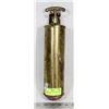 Image 1 : ANTIQUE WALL MOUNT BRASS FIRE EXTINGUISHER