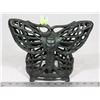Image 1 : ANTIQUE HANGING CAST IRON BUTTERFLY LANTERN