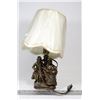 Image 1 : VINTAGE CAST BRASS FIGURE LAMP