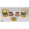 Image 1 : PAIR OF FOLEY MUGS AND A PAIR OF SHAKESPEARE/