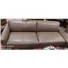 Image 2 : NEW 2PC GENUINE BROWN LEATHER SECTIONAL,