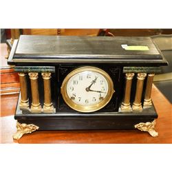 ANTIQUE MANTLE CLOCK BY SESSIONS CLOCK CO .