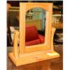 Image 1 : WOOD FRAMED DRESSER MIRROR, 12.5"H.