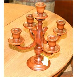 WOOD CANDELABRA.