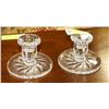 Image 1 : PINWHEEL CRYSTAL CANDLE HOLDERS.