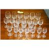 Image 1 : COLLECTION OF 23 LEAD CRYSTAL GLASSES