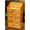 Image 1 : VINTAGE SEWING STORAGE BOX, 6"X3"X11".
