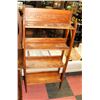 Image 1 : KITCHEN OAK PLANT SHELF, 26"X9.5"X56"
