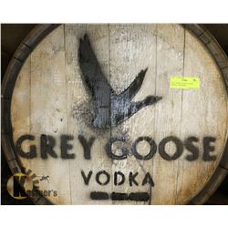 GREY GOOSE VODKA LOGOED BARREL, SWISHABLE.