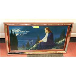 MIRRORED JESUS FRAMED PICTURE