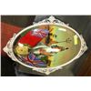 Image 1 : LARGE ANTIQUE METAL FRAMED BRITTANIA PAINTING -