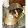 Image 1 : LATE 18TH CENTURY BRASS BELL, 8-1/2"D X 6-1/2"H