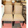 Image 1 : FOUR FABRIC MODERN CHAIRS