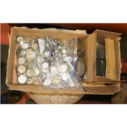 BOX OF ANTIQUE AND VINTAGE POCKET WATCHES