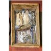 Image 1 : VINTAGE WOOD BOX FILLED WITH VINTAGE WATCH/CLOCK
