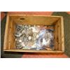 Image 1 : VINTAGE WOOD BC GROWERS BOX WITH WATCH FACES AND