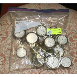 BAG OF ANTIQUE AND VINTAGE POCKET WATCHES