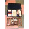 ANTIQUE EYE TESTING KIT IN CASE INCL LENSES AND