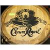 CROWN ROYAL WHISKEY LOGOED BARREL, SWISHABLE.