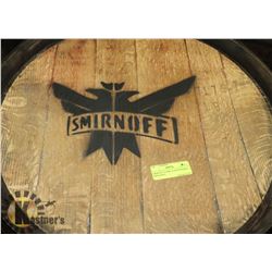 SMIRNOFF VODKA LOGOED BARREL, SWISHABLE.