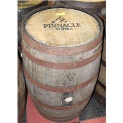 LOGOED OAK BARREL PINNACLE VODKA SWISHABLE.