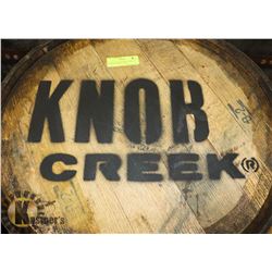 KNOB CREEK, BOURBON WHISKEY LOGOED BARREL, FROM