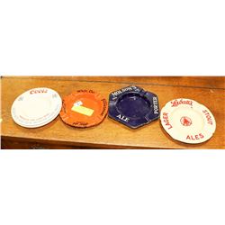 LOT OF VINTAGE BAR ASHTRAYS