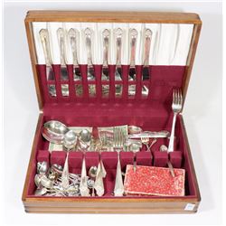 48 PIECE ROGERS AND BRO. SILVER WARE SET WITH MORE