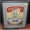 Image 1 : VINTAGE WAR BOND POSTER FRAMED